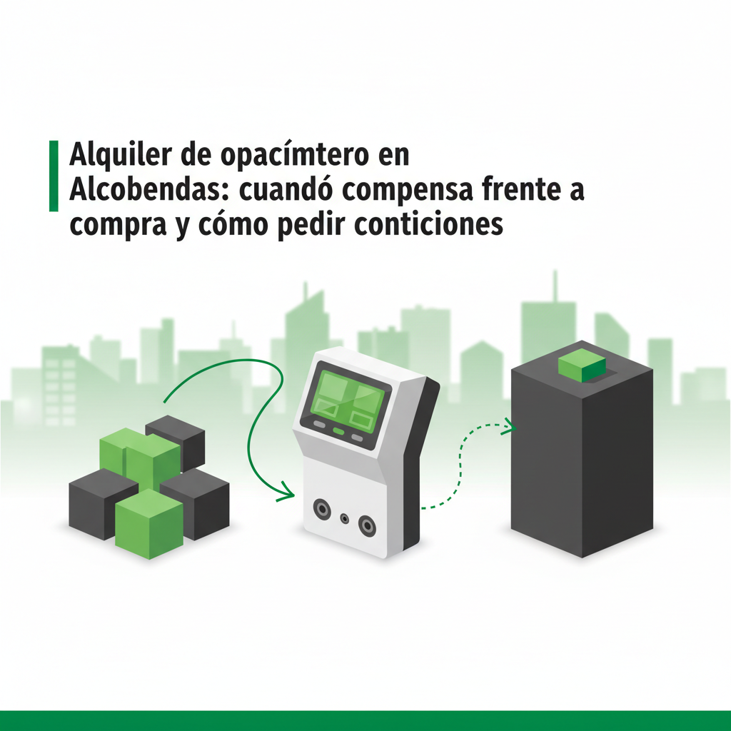 Alquiler de opacímetro en Alcobendas: cuándo compensa frente a compra y cómo pedir condiciones