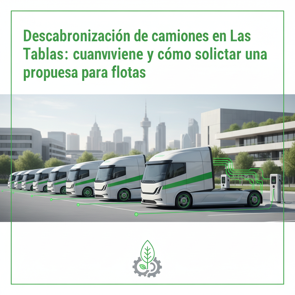 Descarbonización de camiones en Las Tablas: cuándo conviene y cómo solicitar una propuesta para flotas