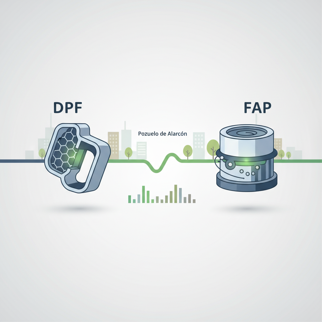 Diferencias entre DPF y FAP en Pozuelo de Alarcón: cuándo hablamos de lo mismo y cuándo cambia el contexto